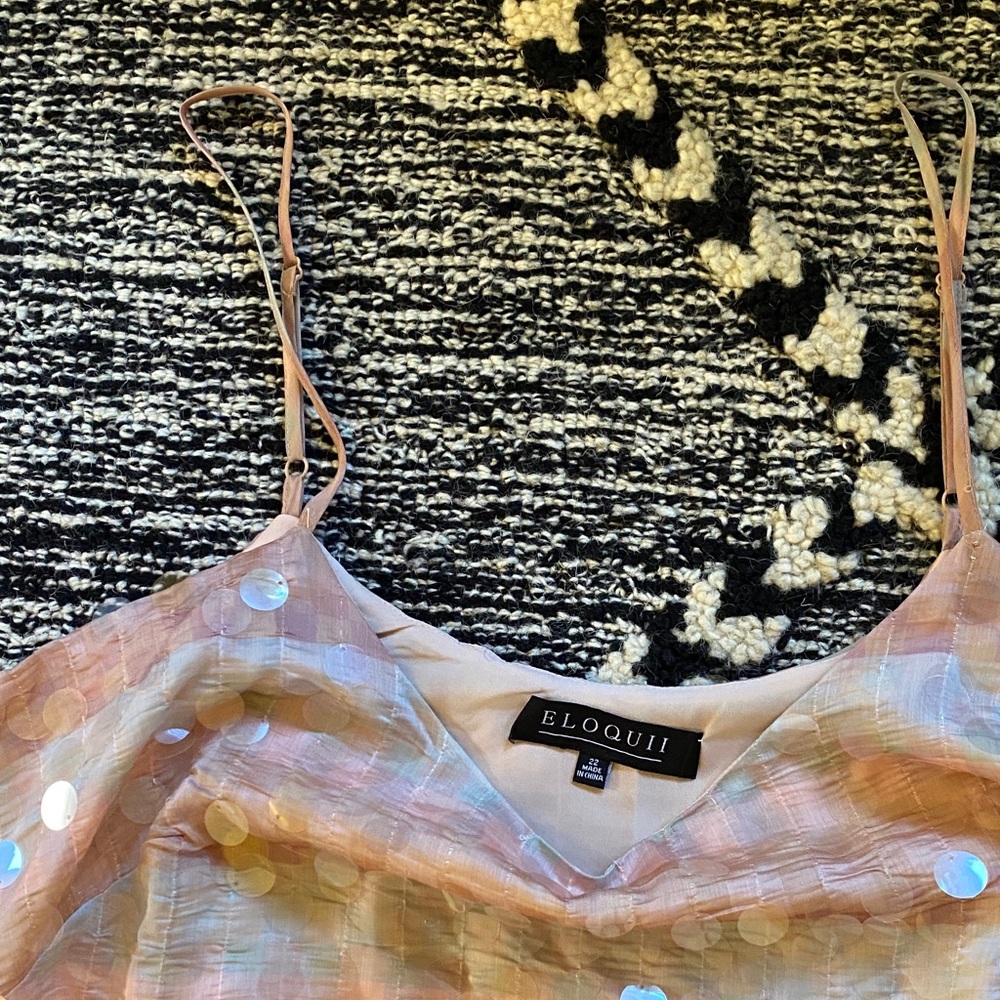 Eloquii Sequin Pink Slip Dress - Picture 7 of 9
